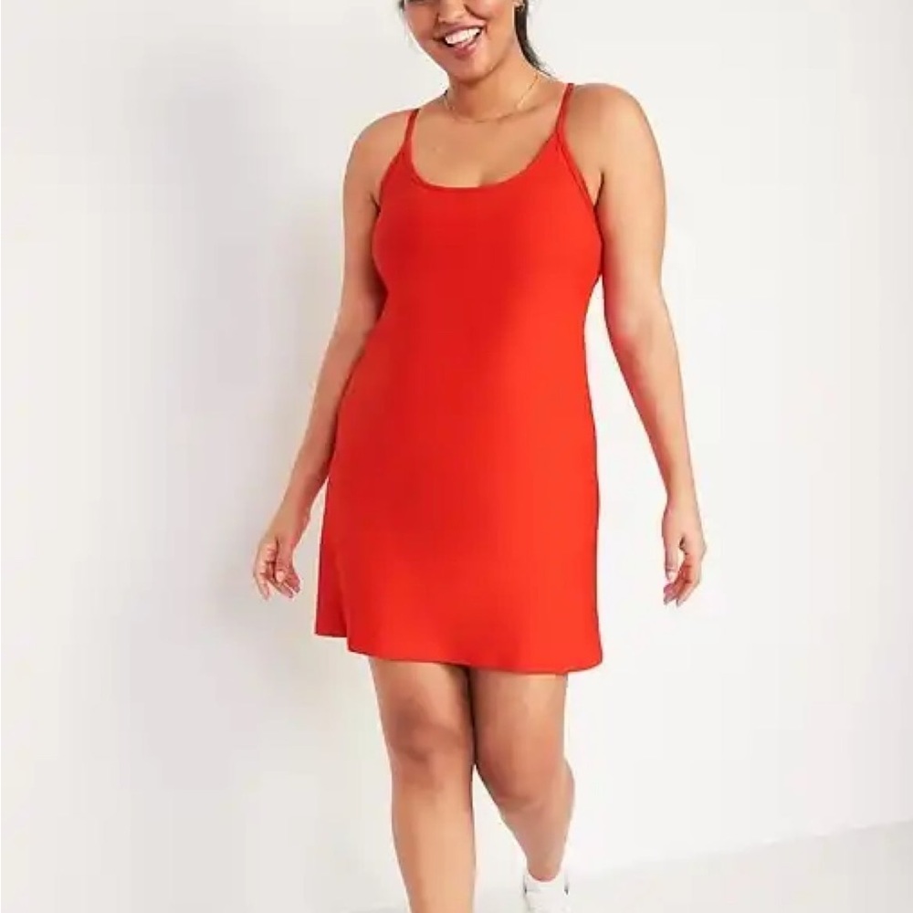 OLD NAVY PowerSoft Performance Racer-back Mini Swing Dress